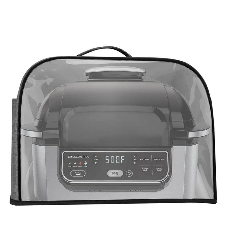 Durable Kitchen Dust Cap With Storage Pockets Air Fryer Hood For Ninja Foodi Grill Household Bread Baking Toaster Cover